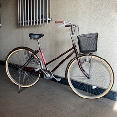 昭和レトロ　ママチャリ　一般車　日本製車体　アラヤホイル超レア品...