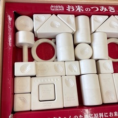 お米のつみき 白米色  知育玩具の画像