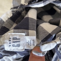 【1枚300円2枚500円】ギンガムチェックサロペット　GAP kids 100cm　女の子の画像