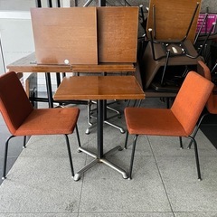 カフェテーブル、椅子
