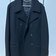【ウールピーコート】メンズ Mサイズ　グリーンレーベル　ダブルブ...