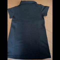 【90】COMME CA ISM　黒ポロシャツワンピースの画像