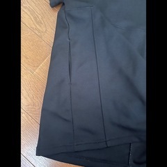 【90】COMME CA ISM　黒ポロシャツワンピースの画像