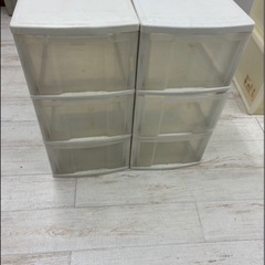 3段収納ケース2つお譲りします