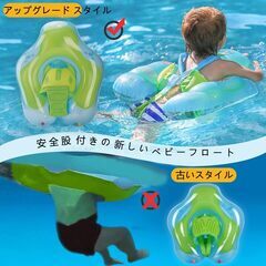 ベビー浮き輪 ベビーうきわ 子ども浮き輪 ベビーボート赤ちゃん用 UVカットSPF50+ 日焼け止め スイミングリング お風呂浮き輪 夏の日 水遊び 水泳 海 プール 外遊び 旅行（S）の画像