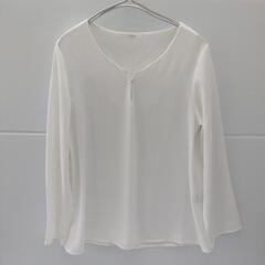 シフォン カットソー 白