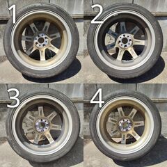 WORK EMOTION XT7 [WMB] 4H-100 7J+42 4本セット 値下げ可の画像