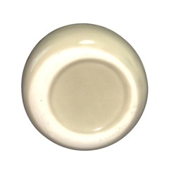 【未使用】卵型陶器花瓶❤小型　フラワースタンド　クリームグレーの画像
