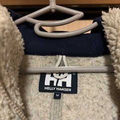 【ヘリーハンセン】Helly Hansen フリースジャケット ボアパーカー M ライトグレーの画像