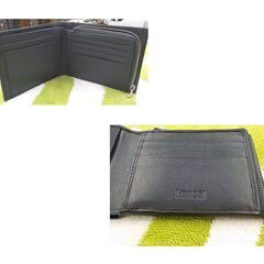 Kansai 二つ折り財布 ブラック レザー 財布 ヤマモト カンサイ 西岡店の画像
