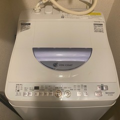 洗濯機（SHARP）の画像