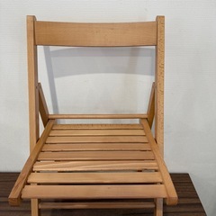 木製　チェア　折りたたみ式の画像