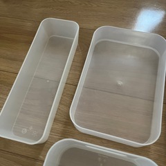 無印良品　ポリプロピレン　メイクボックス　デスク内整理トレーの画像