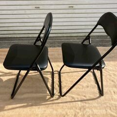 パイプ椅子★2点セットの画像