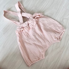赤ちゃん本舗 吊りパンツ 半袖 Tシャツ セットアップ セット 80cmの画像