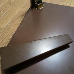 【予約済】ニトリ 折りたたみ テーブル シャイン2 7550 DBRの画像