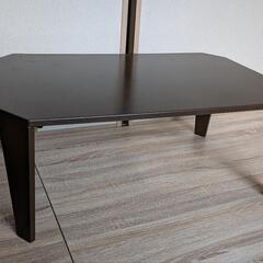 【予約済】ニトリ 折りたたみ テーブル シャイン2 7550 DBR