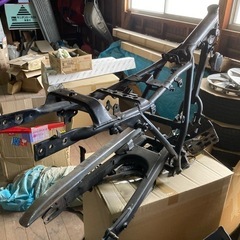 値下げしました！　HONDA GB250 クラブマン 2型フレーム　スイングアーム付き　書類有ります。の画像