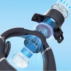 ハンディファン、ネッククーラー、ネックファン ポータブル 電気不要 吊り下げ式 首かけ式 充電式 小型 スポーツファン プラスチック素材 アウトドア用 　の画像