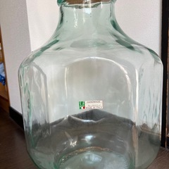 イタリア SVE社製 特大八角ガラス瓶 ハンドメイド