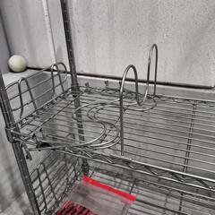 パイプ式の棚 サイズ違い2点の画像