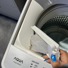 AQUA　洗濯機　AQW-S50HBK　5.0ｋｇ2020年の画像
