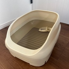 にゃんとも清潔トイレ本体とスコップ　猫　システムトイレ