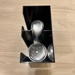 アクリル製カップディスペンサー（2列タイプ／ブラック）の画像