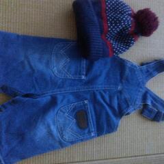 スヌーピー×ラングラー　オーバオール　ニット帽の画像