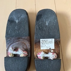 【中古】こども 桐下駄 草履 20〜21.5センチの画像