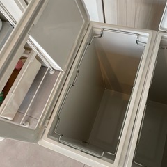 3個セット 無印良品 ポリプロピレン ダストボックス 大 (30L) ゴミ箱の画像