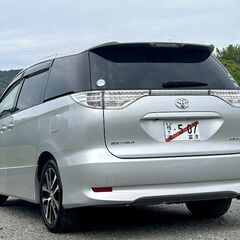 エスティマ★美品★後期型【アエラスレザーパッケージ】本車検フル令和9年5月迄・全席フル黒本革シート・後席フリップダウン・両側Pスライドドアの画像