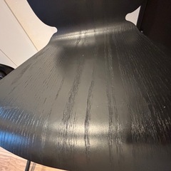 IKEA ダイニングチェア　黒　3台の画像