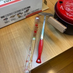 温度計付き天ぷら鍋の画像