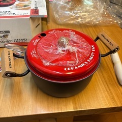 温度計付き天ぷら鍋の画像