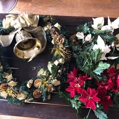 クリスマスリースと飾り 5/4まで