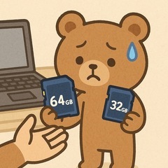 SDカードの交換 64GB →32GBx2枚　に交換して欲しい