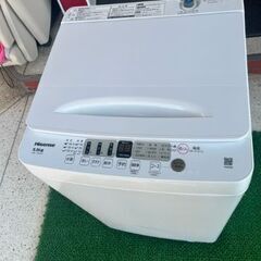 ハイセンス 全自動電気洗濯機　5.5㎏　2023年製