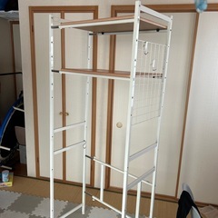 無料洗濯機ラック収納
