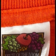 Fruit of the Loom オレンジ Tシャツ Lサイズの画像