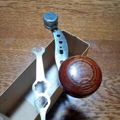 石鯛用リールパワーハンドル、ハンドル桜の削り出し廃番の画像