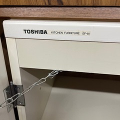 キッチン戸棚　TOSHIBA 電子レンジ置き台の画像