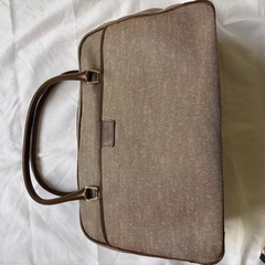 【美品】NATURAL BEAUTY トートバッグ（ブラウン×ミ...