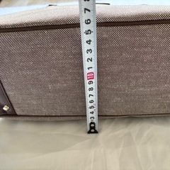 【美品】NATURAL BEAUTY トートバッグ（ブラウン×ミント）通勤に！の画像