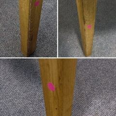 廃盤 クラッシュゲート ラウンドテーブル デッケ 直径103cm オーク材 無垢材 ダイニング 丸型 オーバル 関家具 中古 店頭引取歓迎 R9446の画像