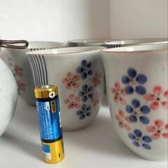 【美品】梅柄の急須と湯呑5個セットの画像