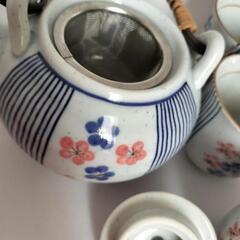 【美品】梅柄の急須と湯呑5個セットの画像