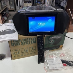 AZUMA 7インチ ディスプレイ付 DVDプレーヤー MW-1205 リモコン付属 動作確認済 中古美品 ①