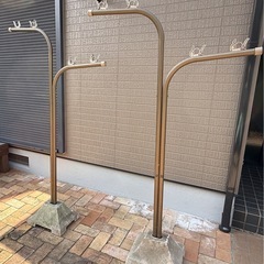 物干し竿掛け　土台付き　
室外　洗濯物干し　物干し台　コンクリート台