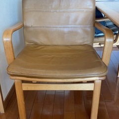 定価50万　カンディハウス　旭川家具　レザー　チェア
